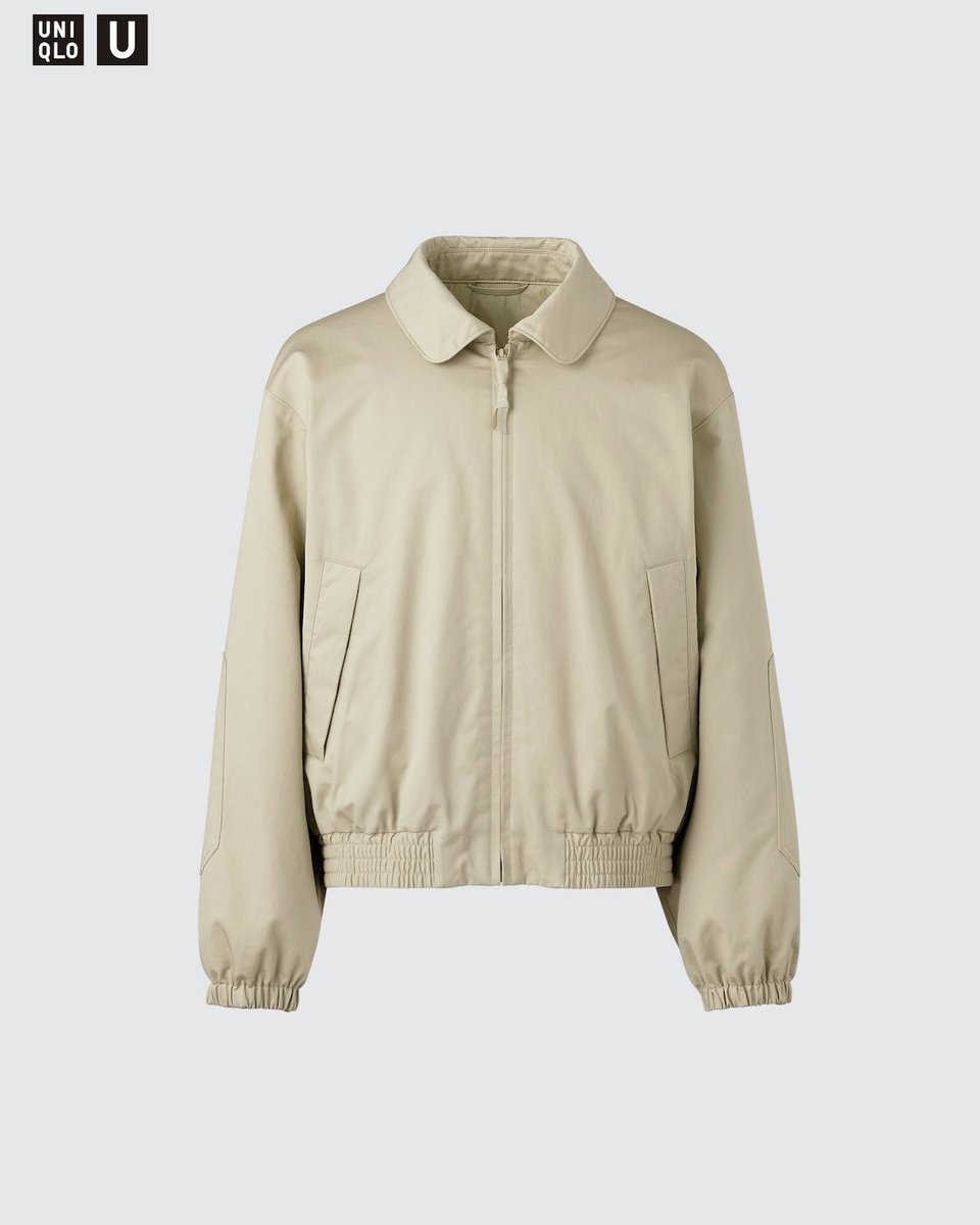 ユニクロU パフテックショートブルゾン M オリーブ UNIQLO U|mercari