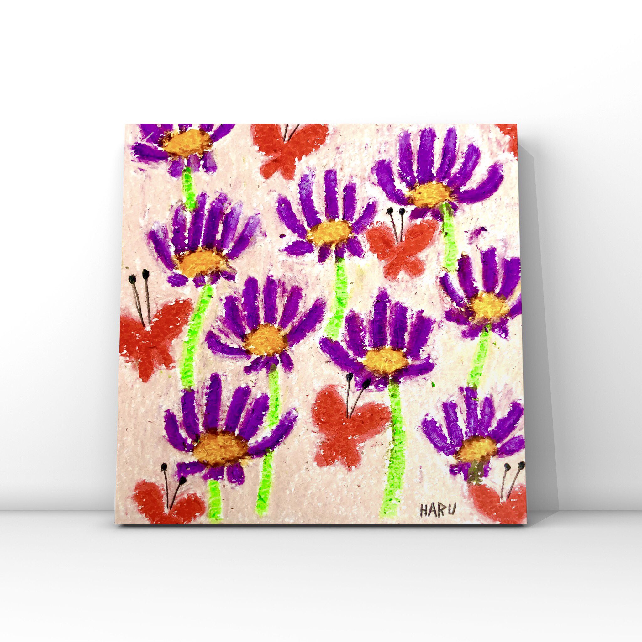 蝶と水面のパステル画 蝶と水面のパステル画 蝶と水面1／SAKI OTSUKA