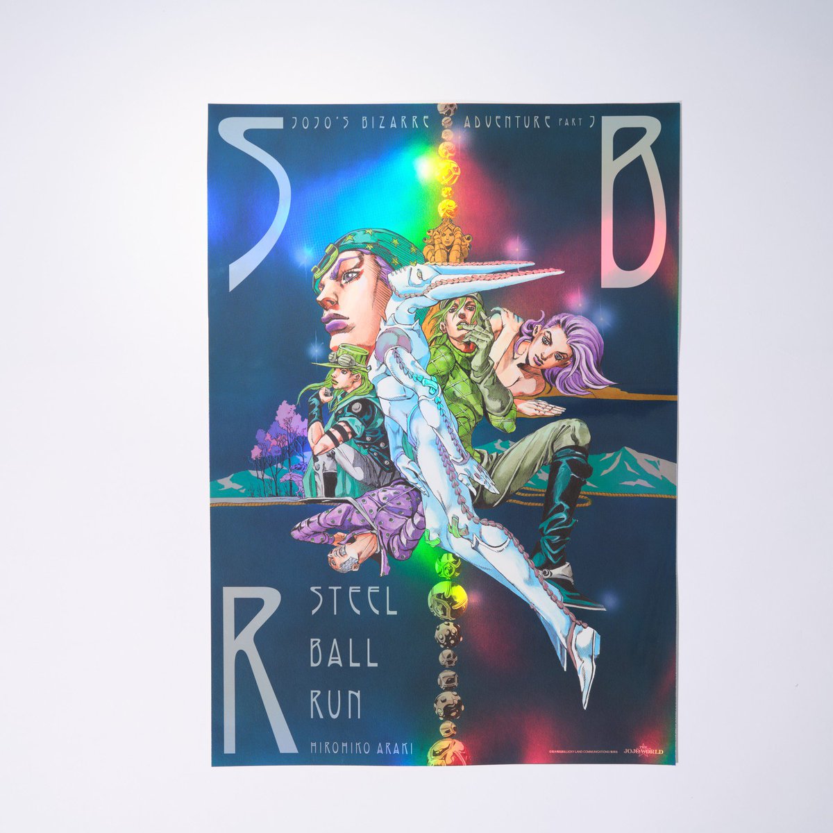 【限定】ジョジョの奇妙な冒険 B3オーロラポスター2枚セット&イギーのショッパー 未開封 ジョジョワールド 限定 B3オーロラポスター 全9種セット フル