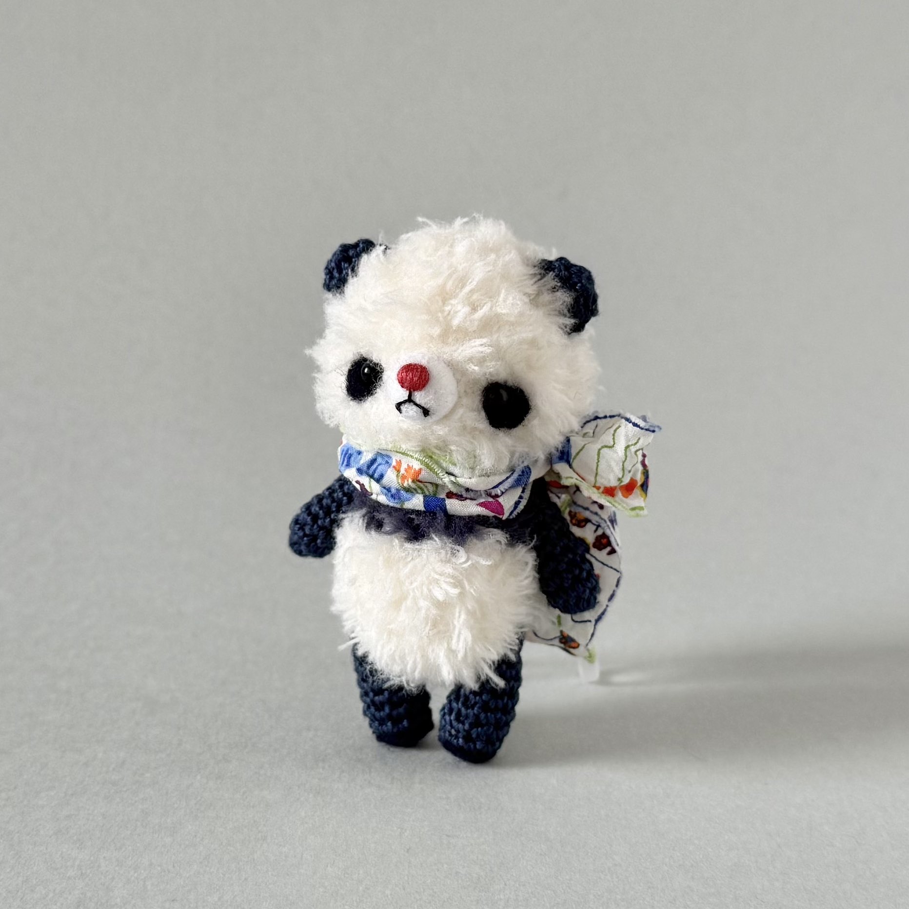 カスタマイズ可能❣️ファーヤーンのクマさんあみぐるみ（ブルー