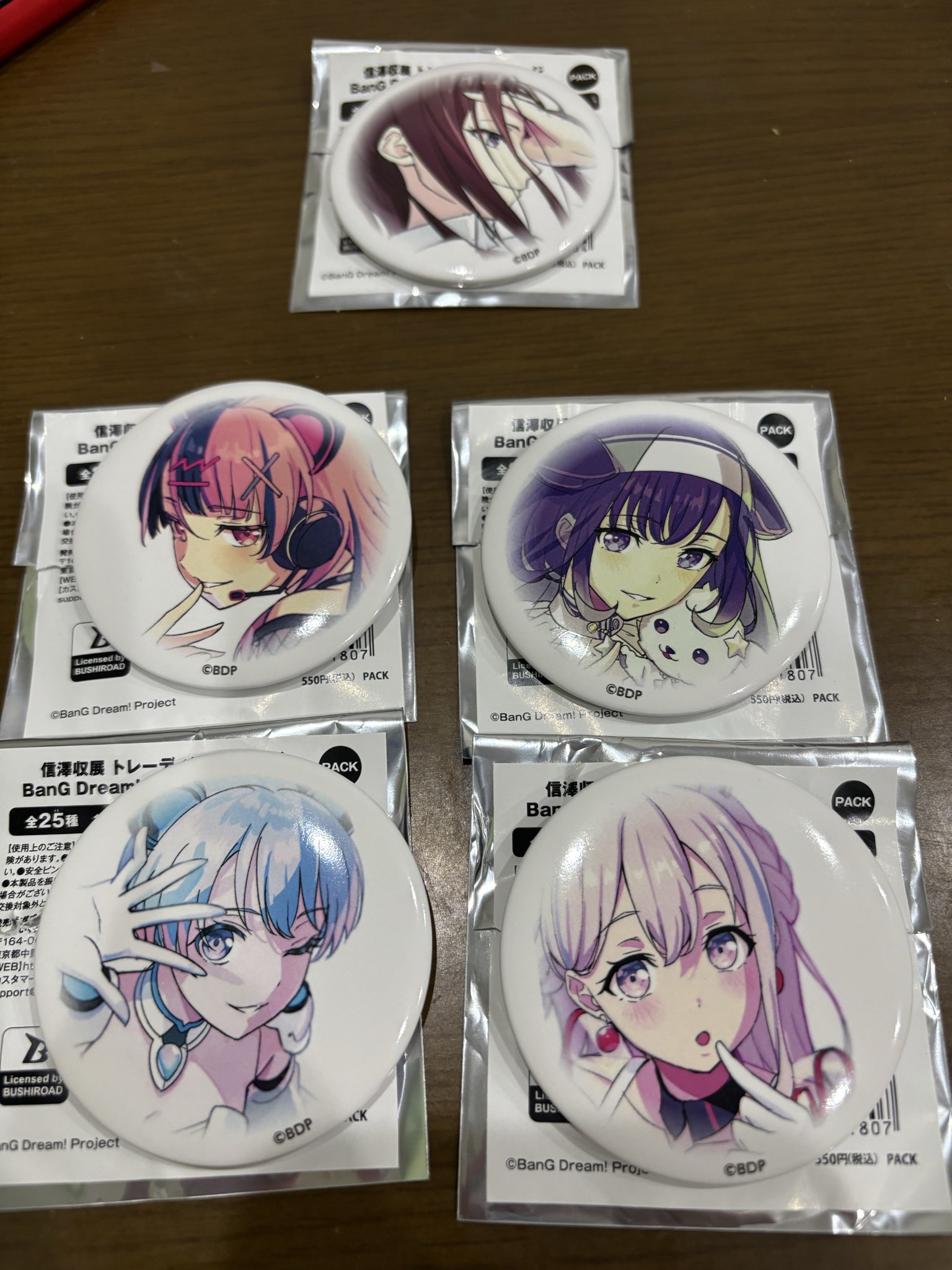 信澤収展 缶バッジ ロゼリア 16個セット 信澤収イラスト展 -BanG