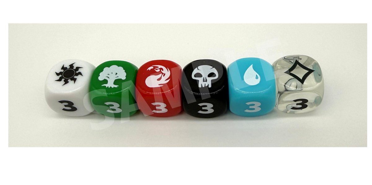 MTG マジック大戦祭 エキスパンションシンボル ダイス 6個セット 5個