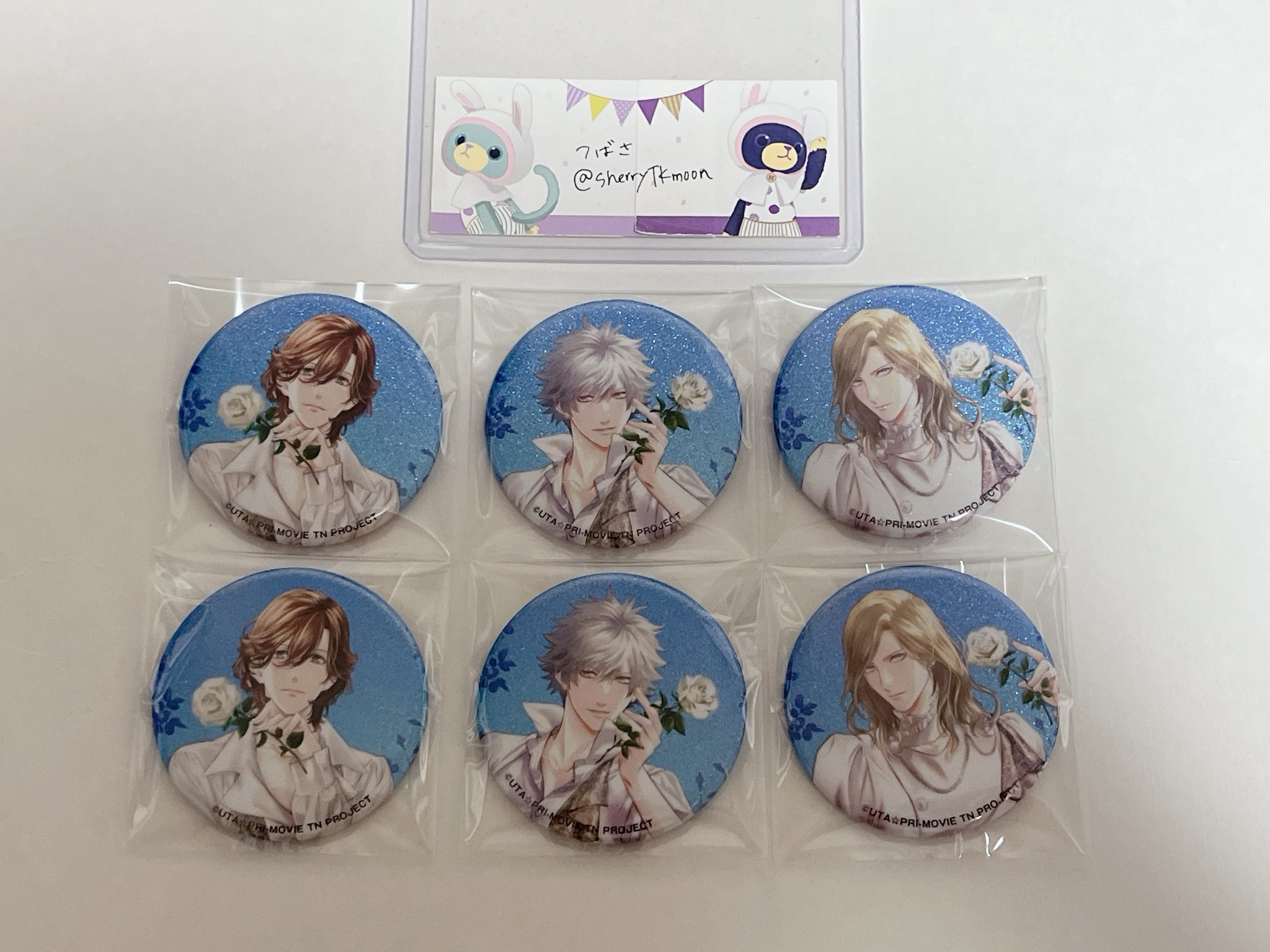 アニパス 藍 缶バッジ カード カルナイ タブナイ 8個 うたプリ TABOO