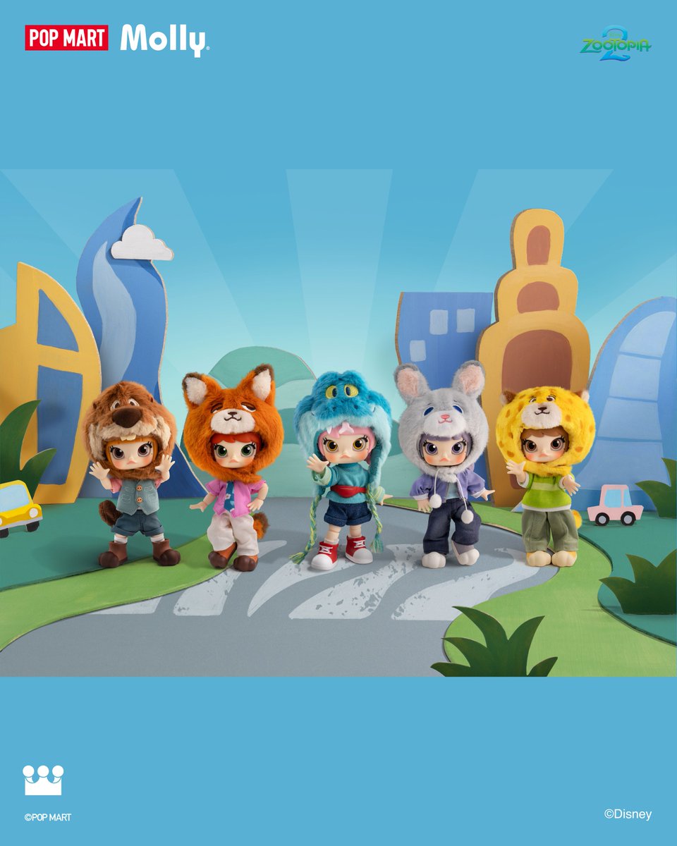 POPMART MOLLY ズートピア2シリーズ アクションフィギュア POP MART