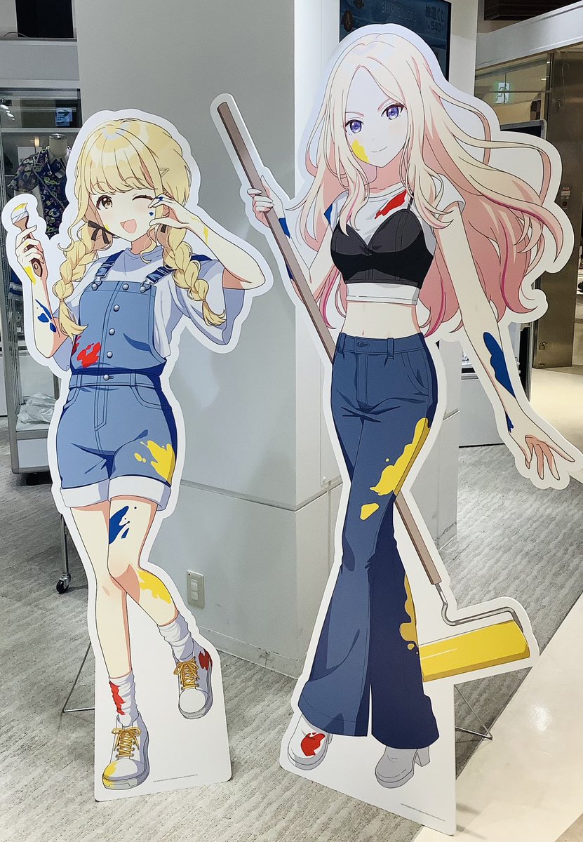 アトレ秋葉原店】 本日より学園アイドルマスターの 等身大パネルを展示