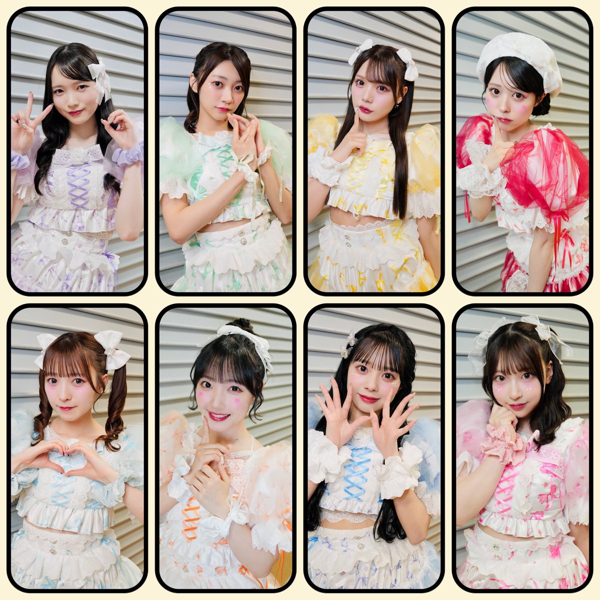 増田彩乃 板倉可奈 マカロン衣装 ペアチェキ きゅーすと CUTIE STREET