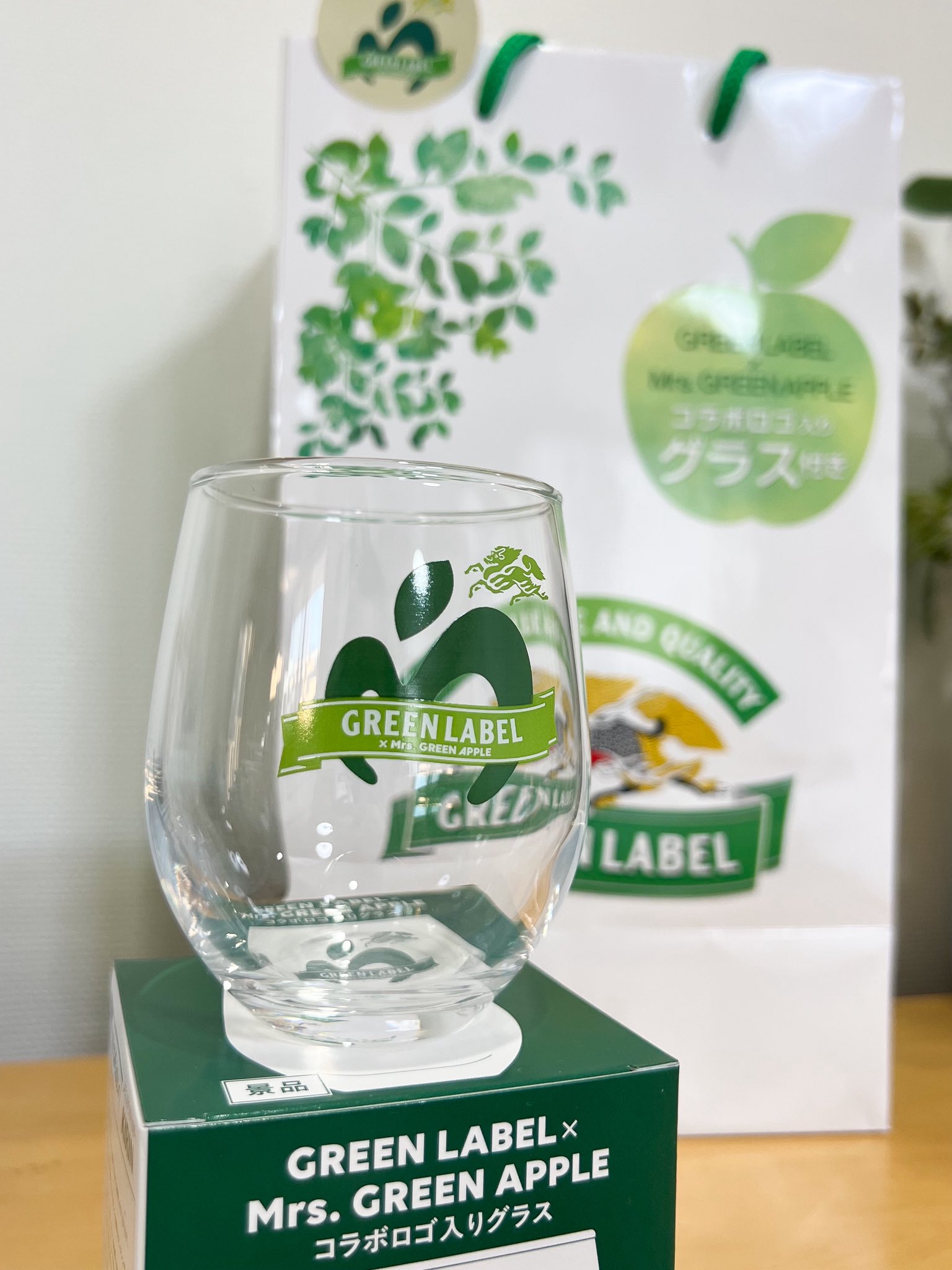 ミセスグリーンアップル グリーンラベル グラス GREEN LABEL x Mrs