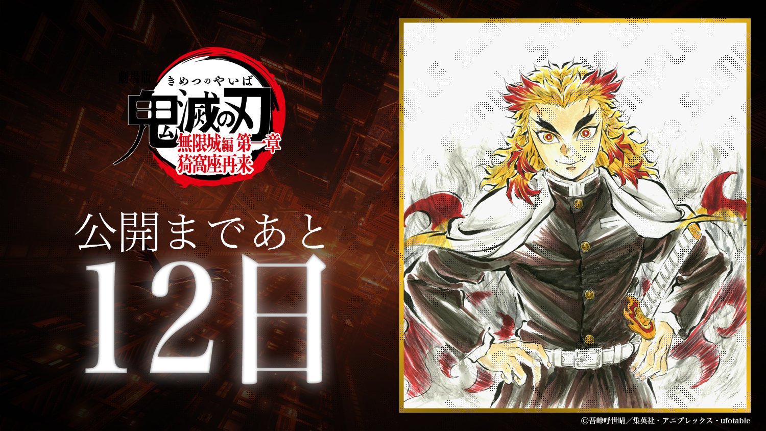 鬼滅の刃 場面写ブロマイドくじ 無限列車編 煉獄杏寿郎 炭治郎 猗窩座