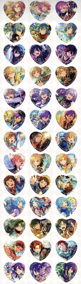 あんスタ 中国 傾心ハート缶バッジ 第二弾 7月11日より中国公式