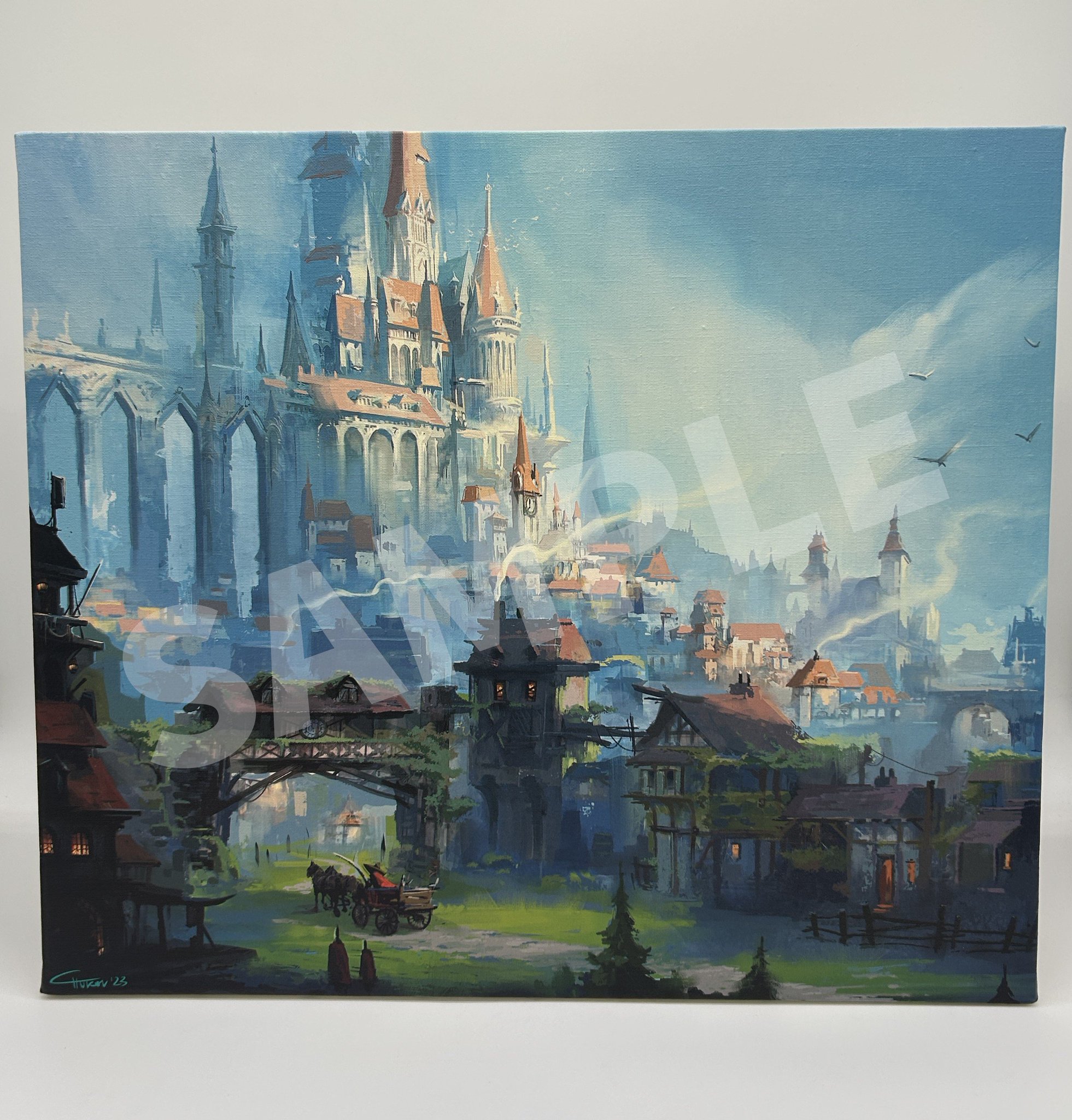 mtg 超稀少 ff 特大 キャンバスアート 荒地 大戦祭 非売品 MTG FF