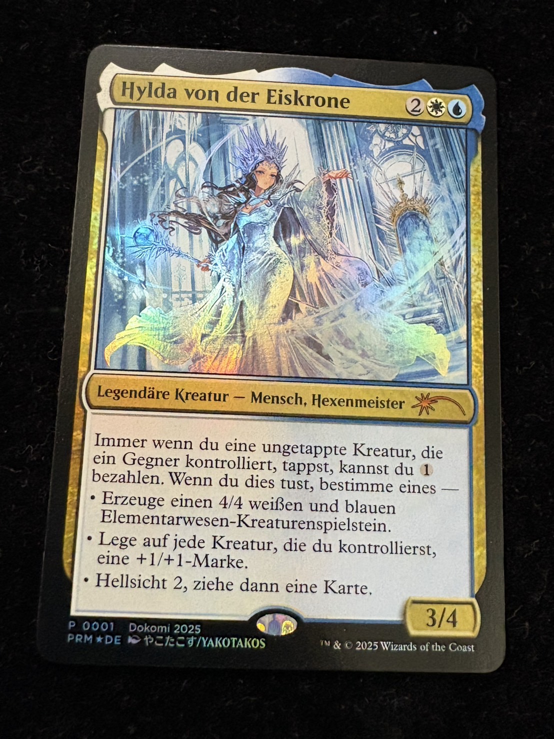 氷冠のヒルダ ドイツ語版 プロモ foil Dokomi お仕事】 『マジック：ザ