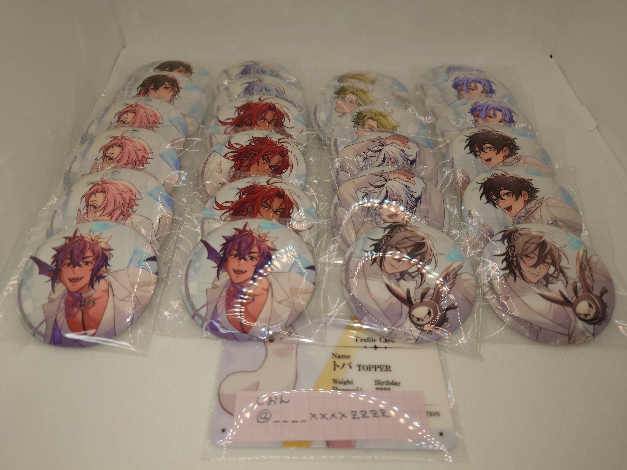 NU:カーニバル 玖夜 ぬカニ 缶バ まとめ エイト 誕生日シリーズ 缶