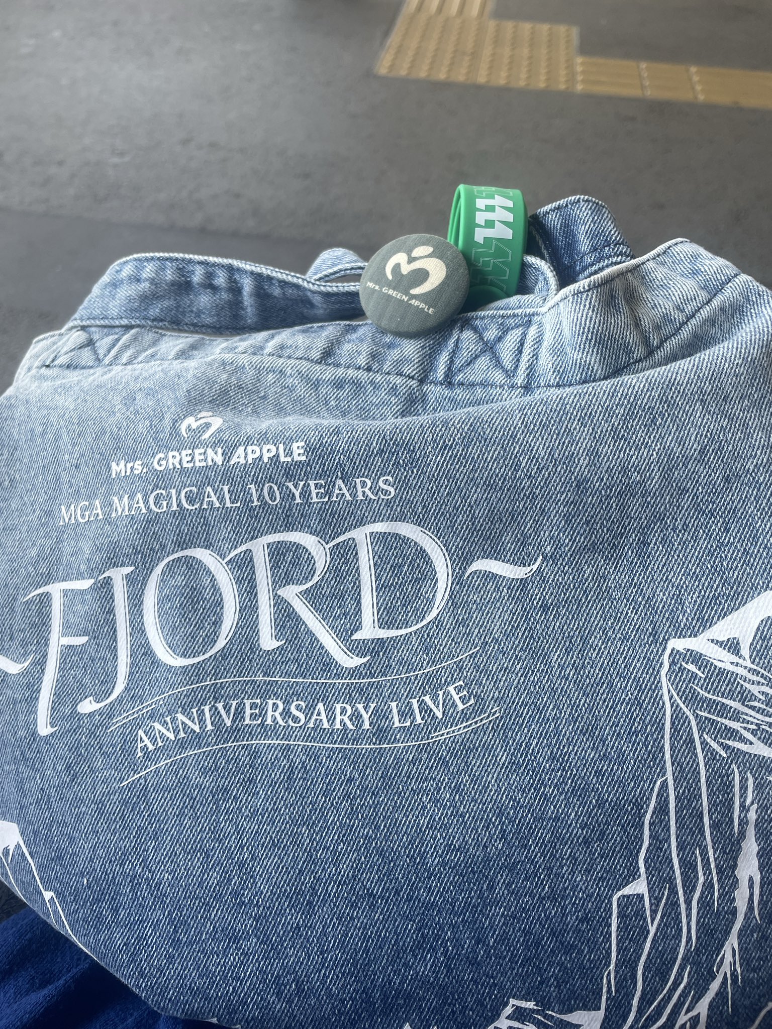 ミセスグリーンアップル FJORDデニムバッグ トートバッグ フィヨルド