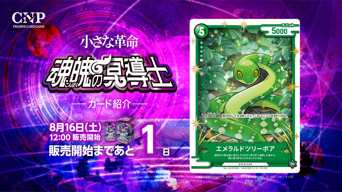 CNPトレカ 「レイキ(緑)」 RR アニメ咲耶「円盤NFT」購入特典 CNP