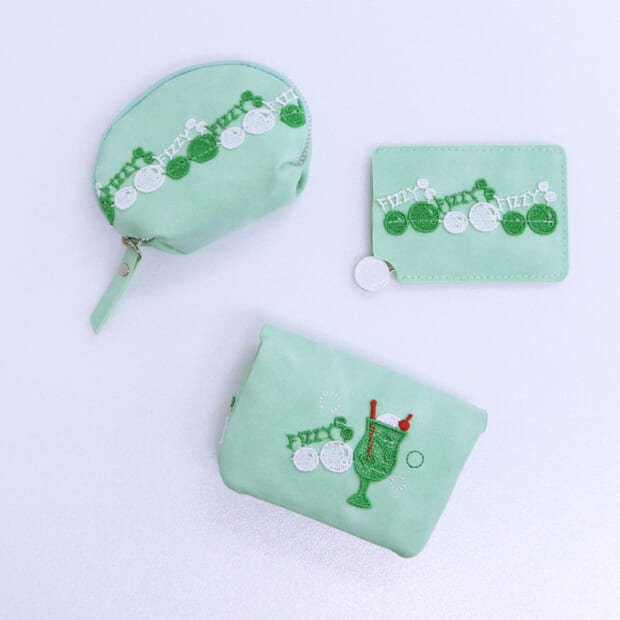 近沢レース　クリームソーダ　 タオルハンカチ　ミラー　キーリングポーチ