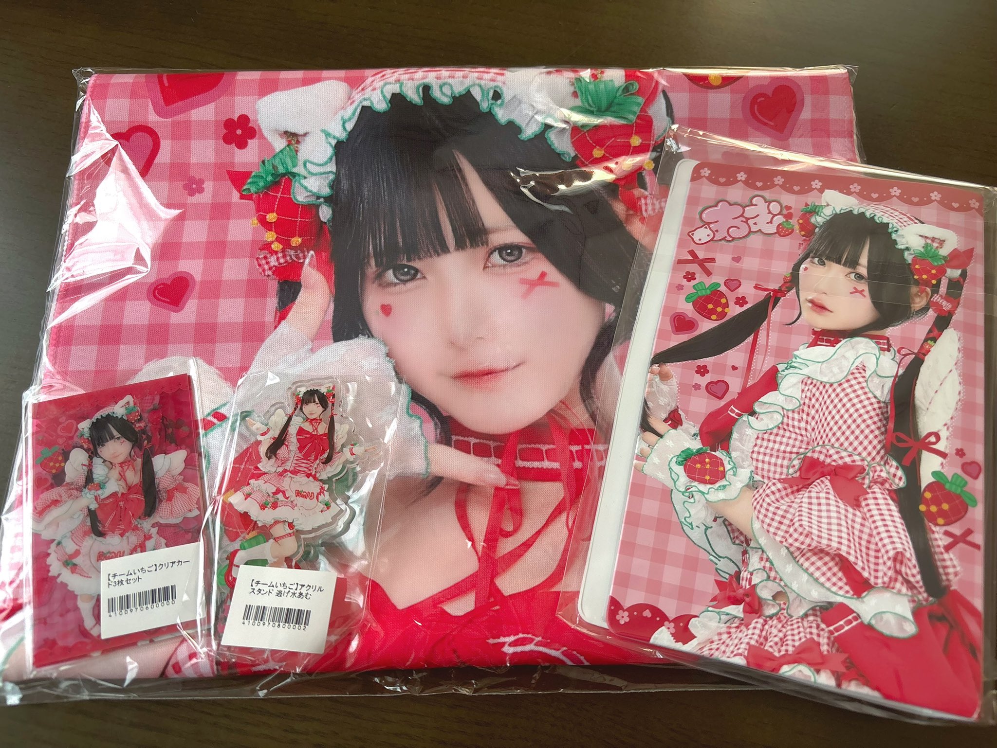 チームいちご 逃げ水あむ きゅるりんってしてみて ランダム チェキ