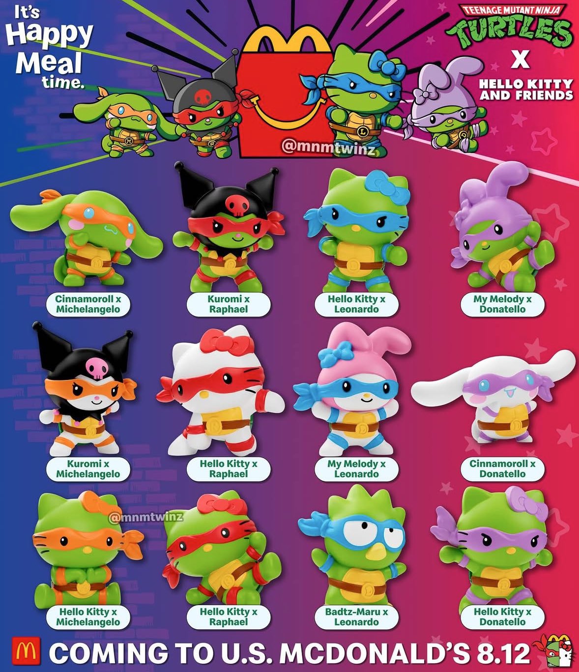日本未発売】サンリオ マクドナルド 海外 ハッピーセット タートルズ