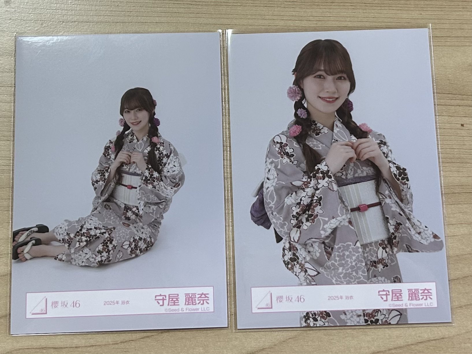 櫻坂46 山川宇衣 2025年浴衣 チュウ サイン 山川宇衣 櫻坂