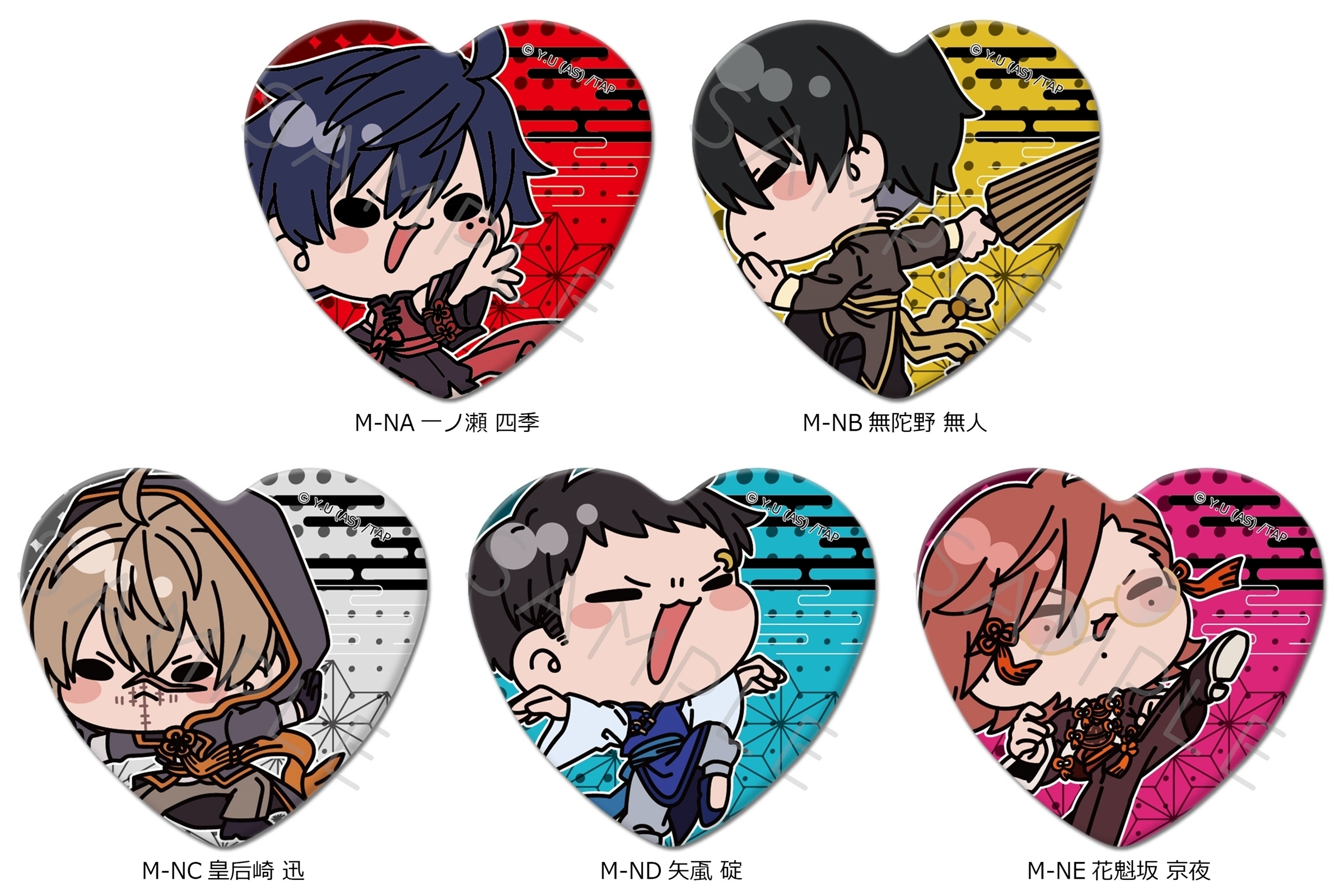 桃源暗鬼 初期グッズポップアップ パルコ 無陀野無人 缶バッジキャラ