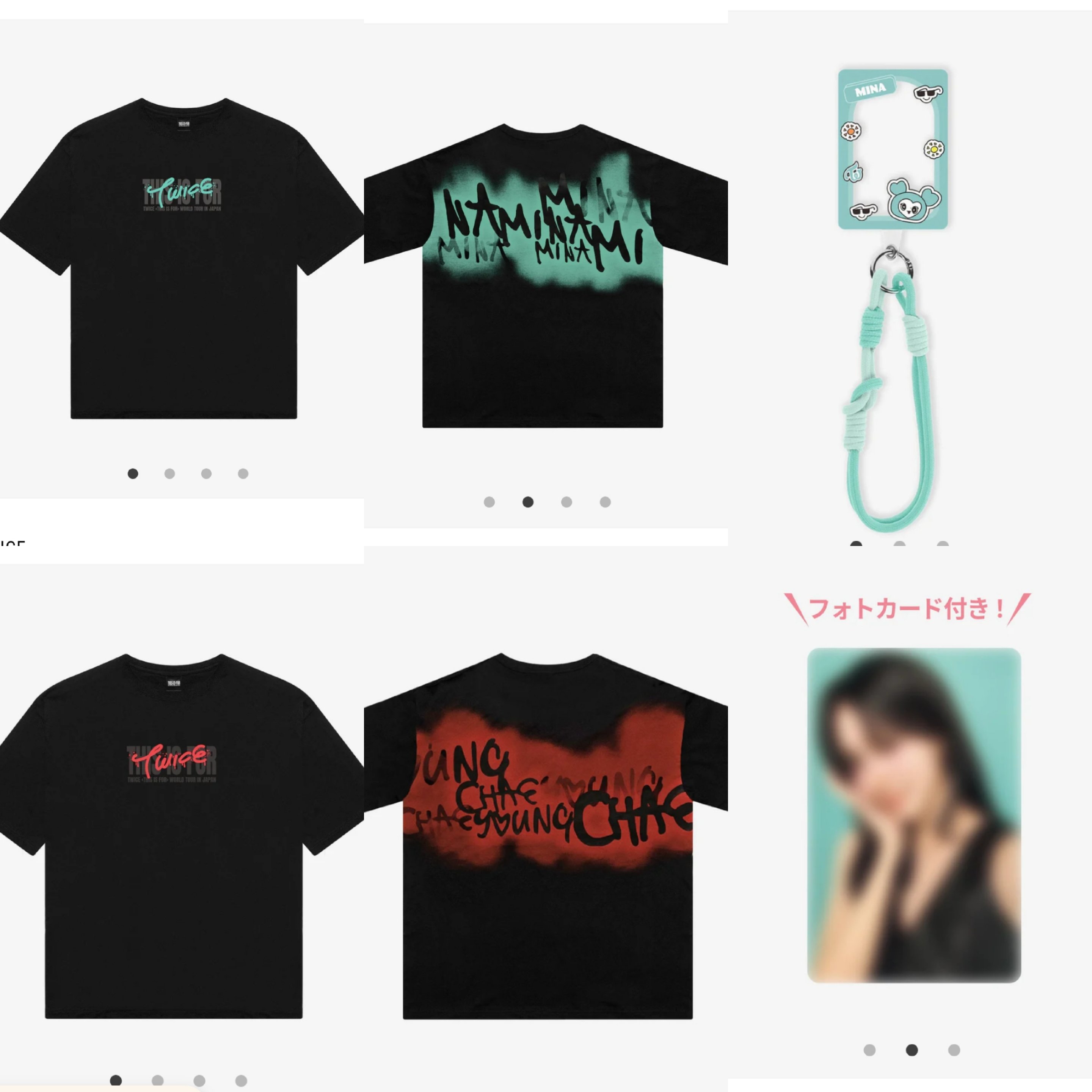 T-SHIRT〈BLACK〉MINA / TWICE『THIS IS FOR』 T-SHIRT〈BLACK〉【L