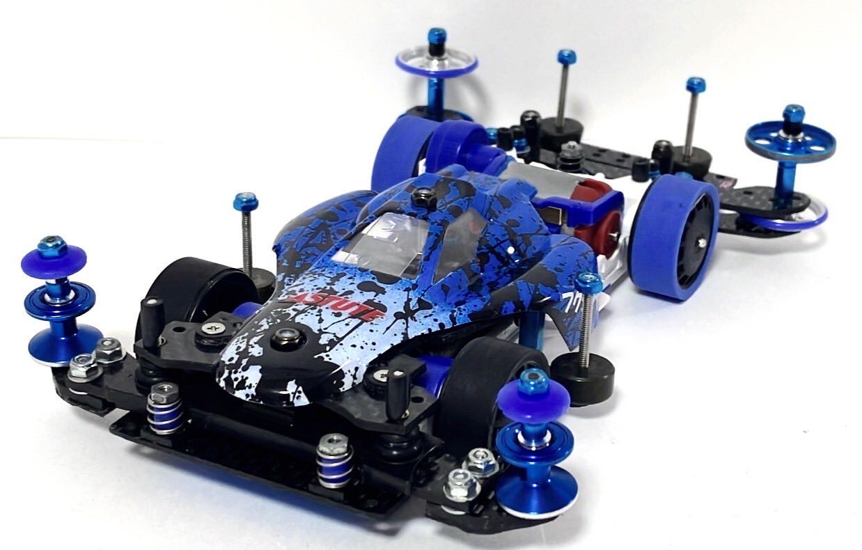 TAMIYA ミニ四駆 アルミローラーセット パープル ミニ四駆 2段アルミ