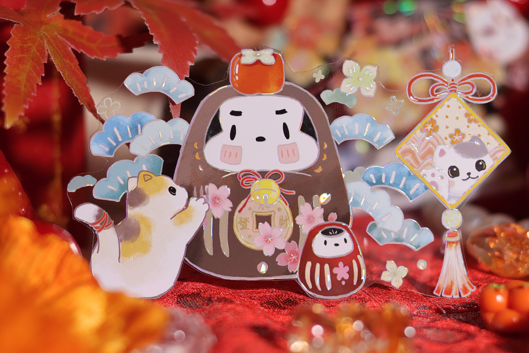 レア カスタム ネゴラ 長毛 招福梅