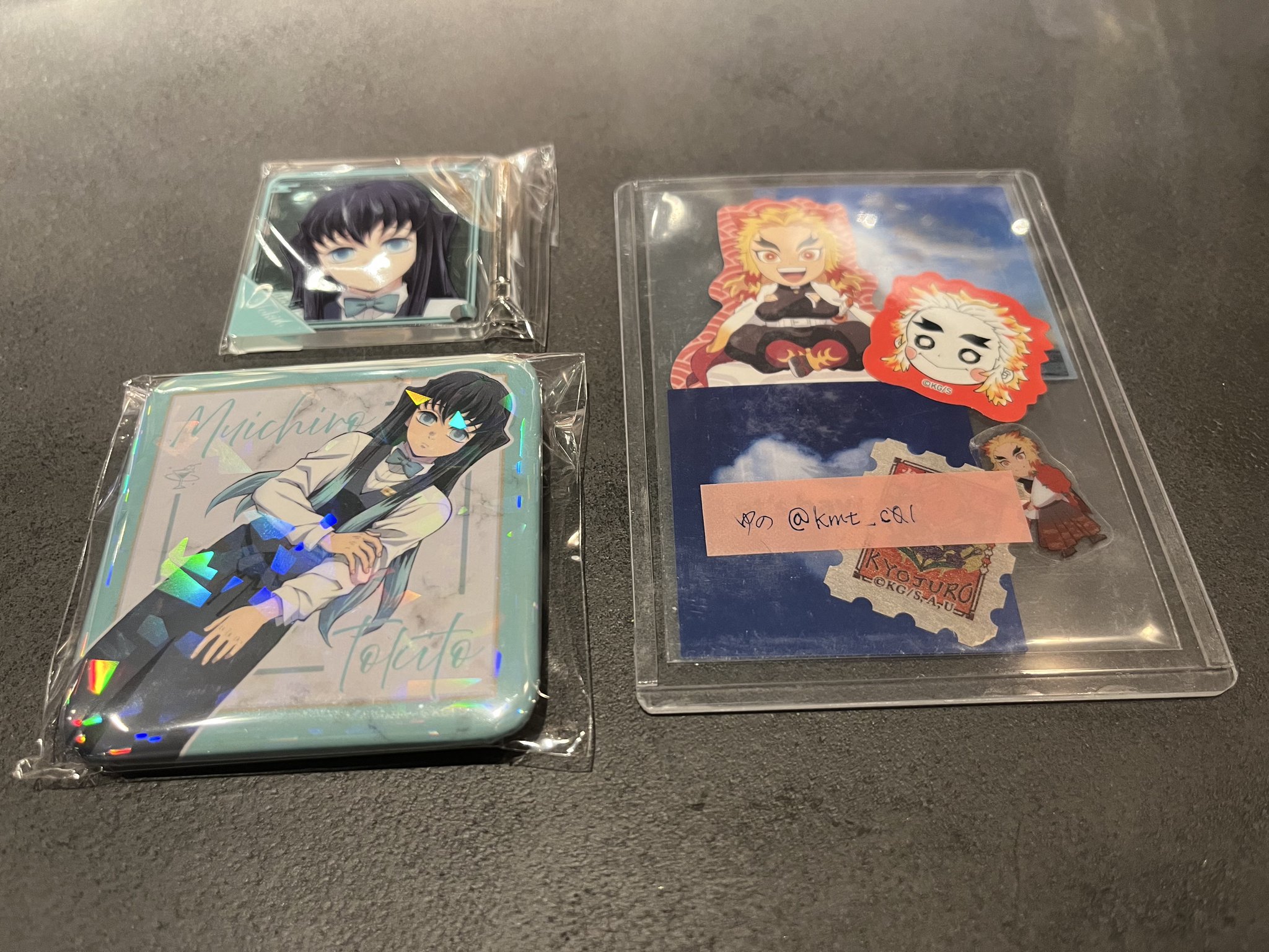 鬼滅の刃 モクテルバー銀座 コレクションロト グリッター缶バッジ 時透