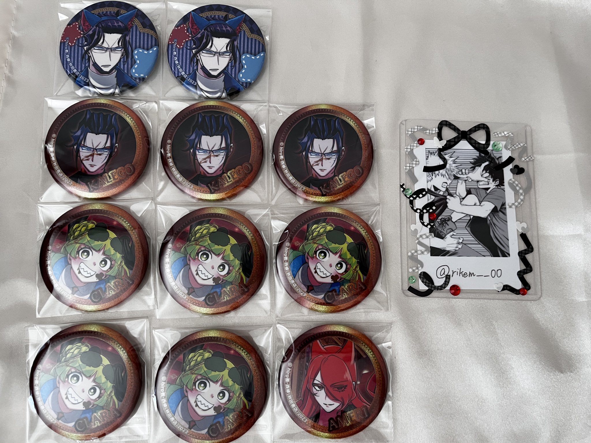 カラ鉄 オペラ トレーディンググリッター缶バッジ 入間くん if 魔