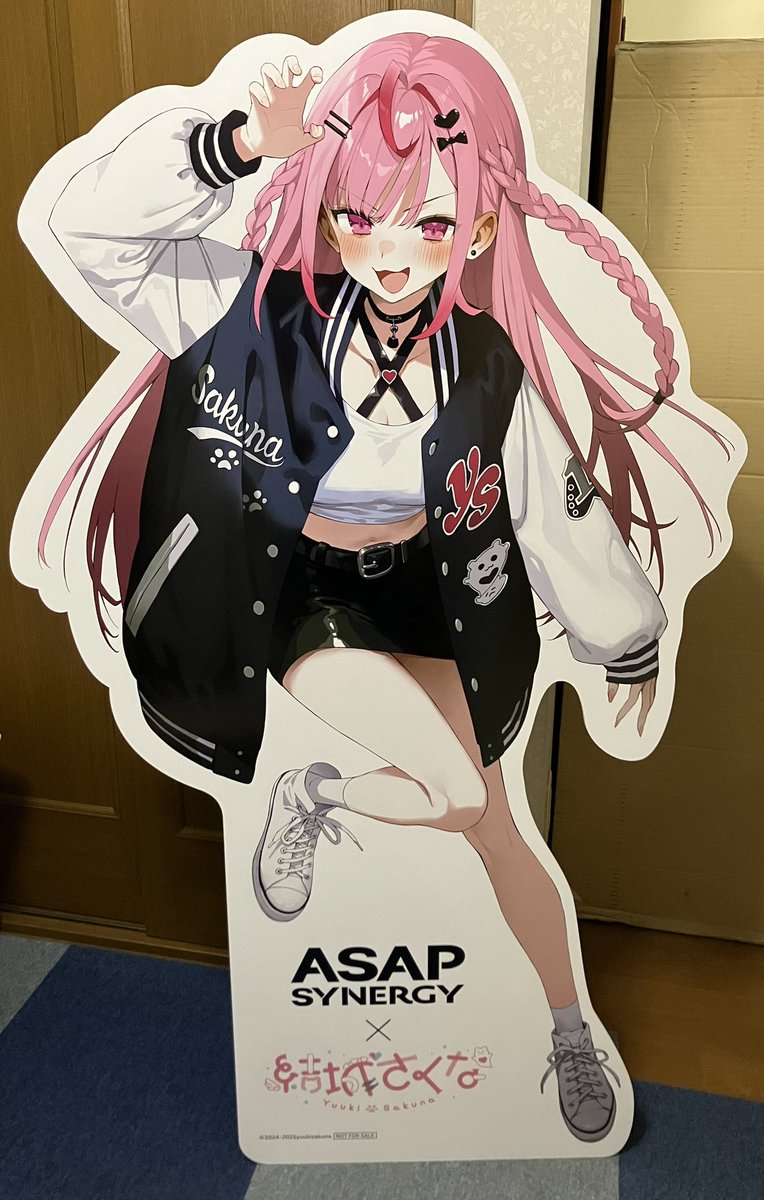 ASAP SYNERGY 結城さくな コラボ等身大パネル ASAP SYNERGY 結城さくな