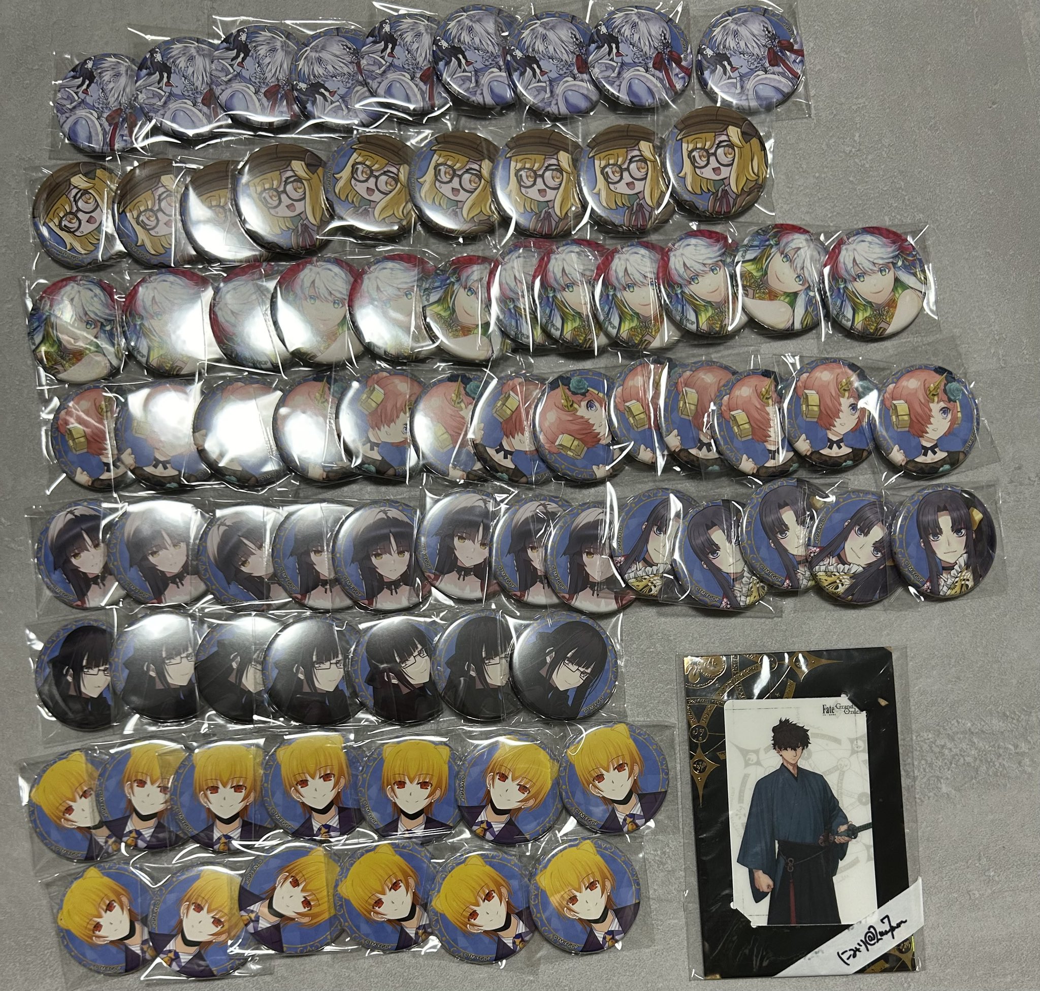 FGO 霊基召喚缶バッジ 宮本伊織 9点 FGO 霊基召喚缶バッジ 宮本伊織 9