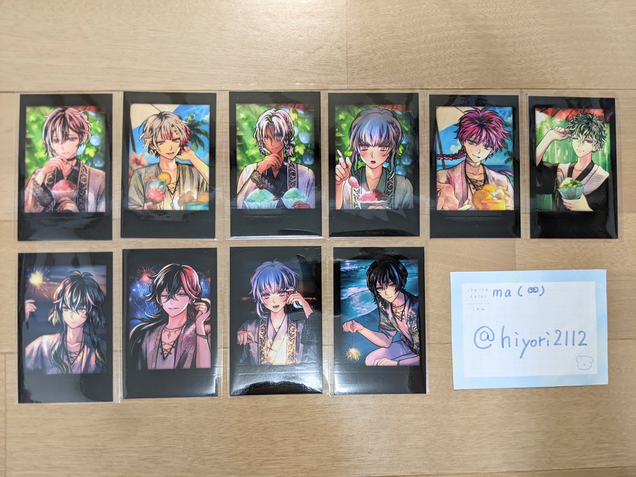 あくねこ 夏の思い出チェキ風カード N あくねこ 夏の思い出チェキ風