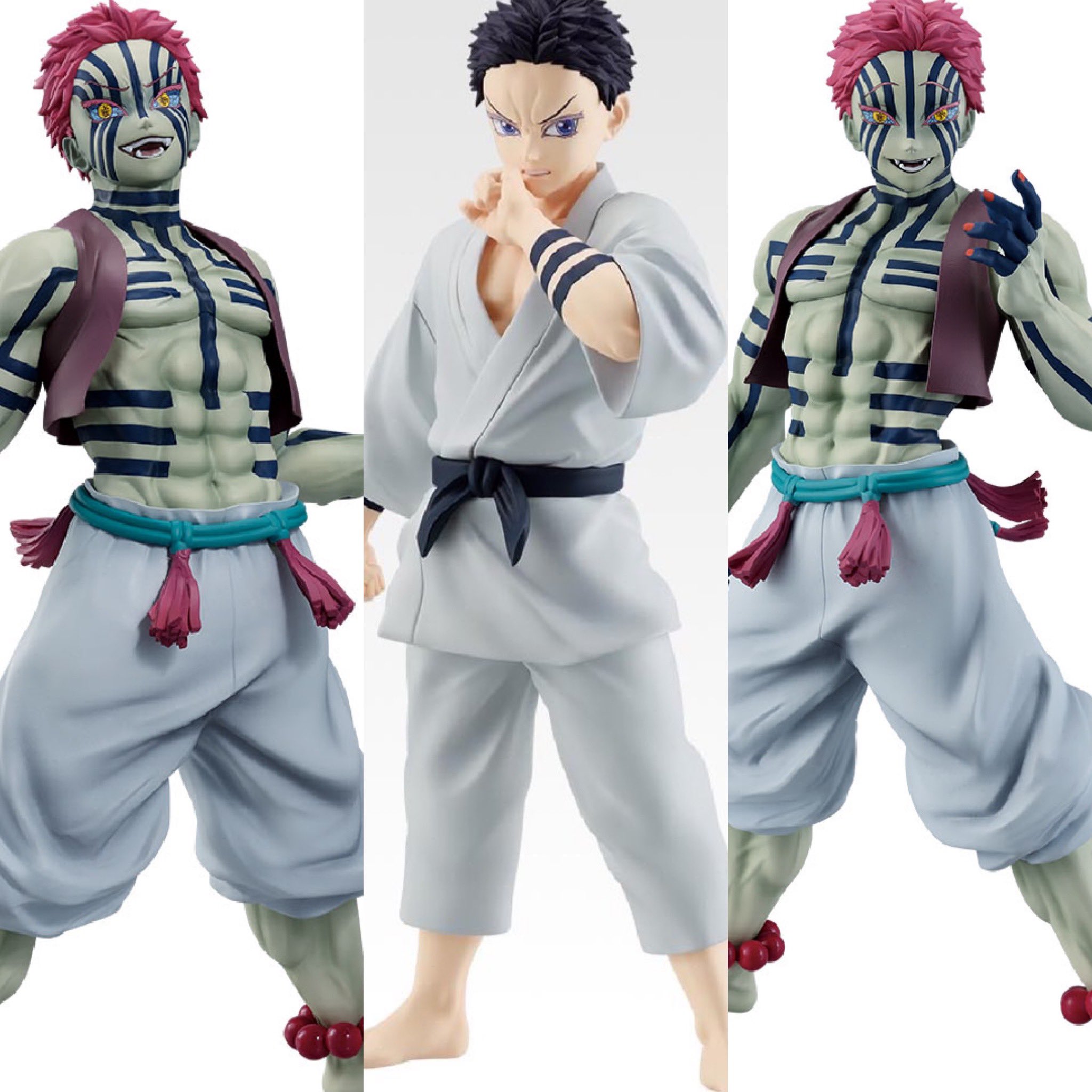 一番くじ鬼滅の刃～雷の兄弟～ フィギュア2点 A賞我妻善逸・B賞 獪岳