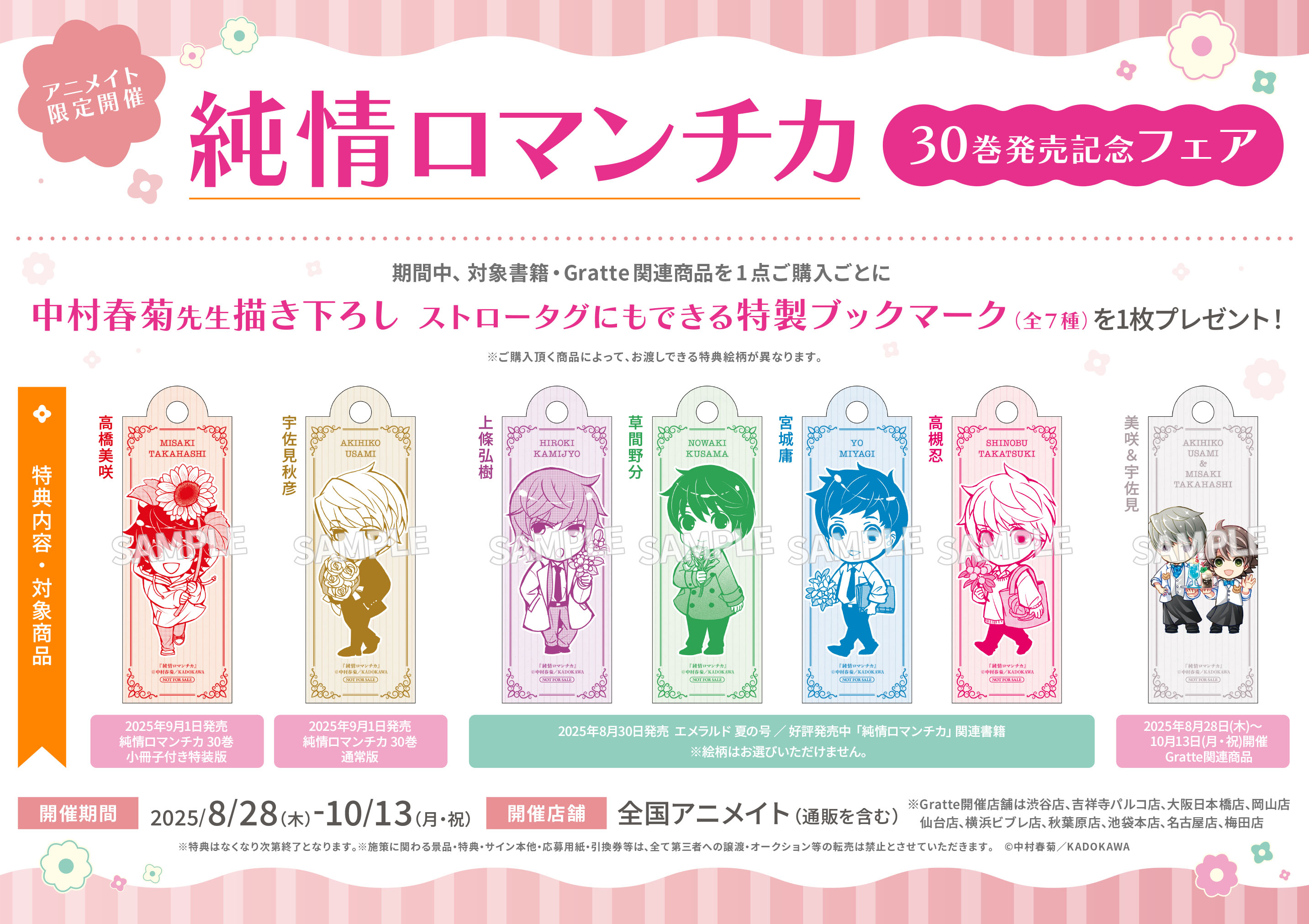 未開封】CD特典 クリアファイル 漫画 純情ロマンチカ1234567 中村春菊