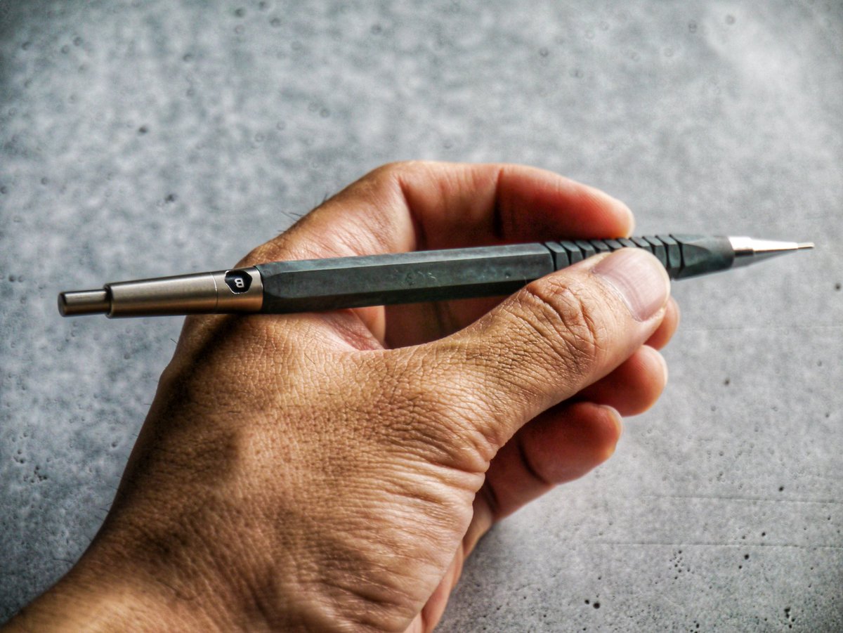 廣瀬鐵筆堂 / PG5 緑青塗装加工 handwood / ステンレスノックパーツ