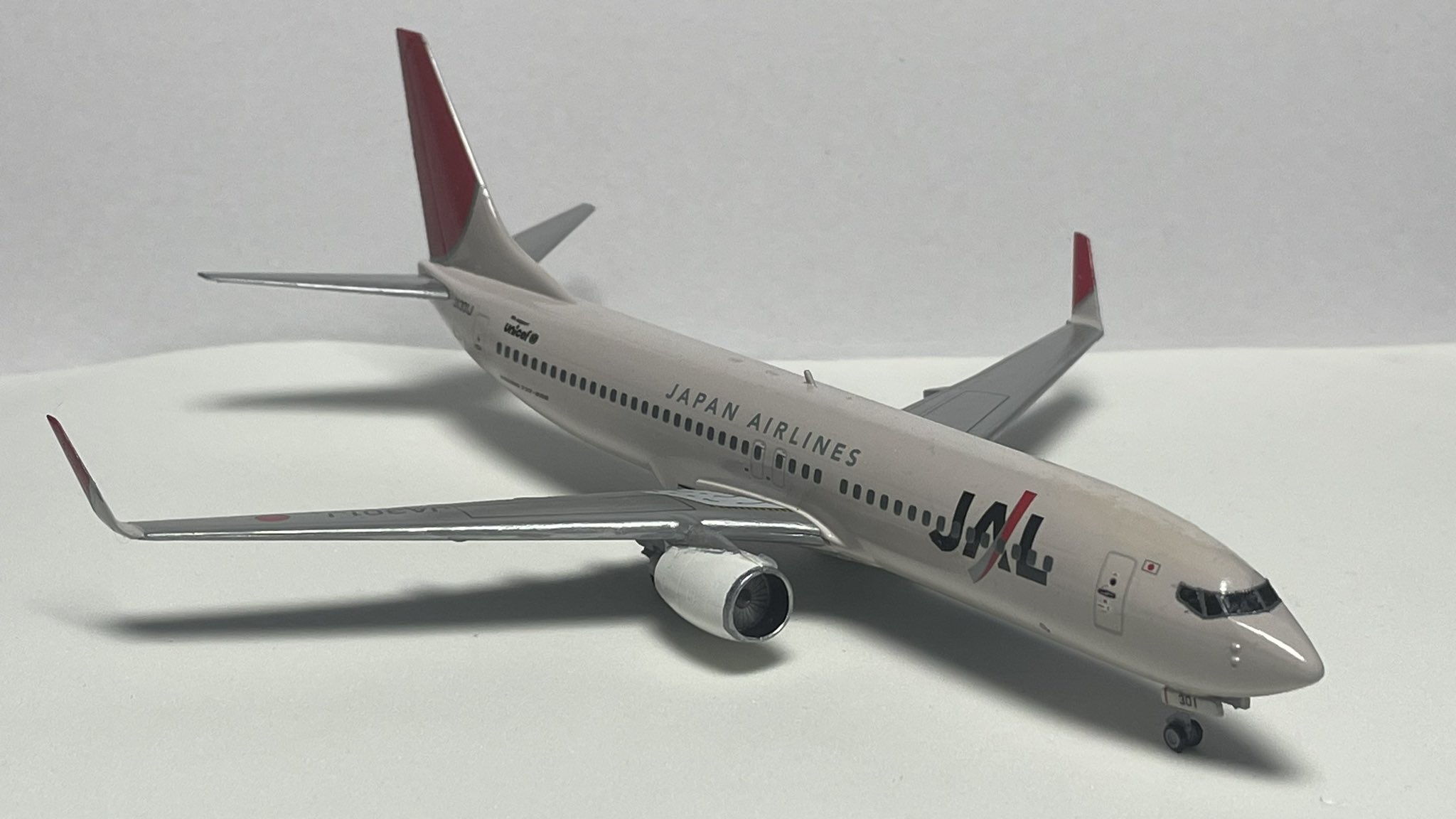 JAL 日本航空 ボーイング737-800 サンアーク模型 1⁄100 JAL 日本航空