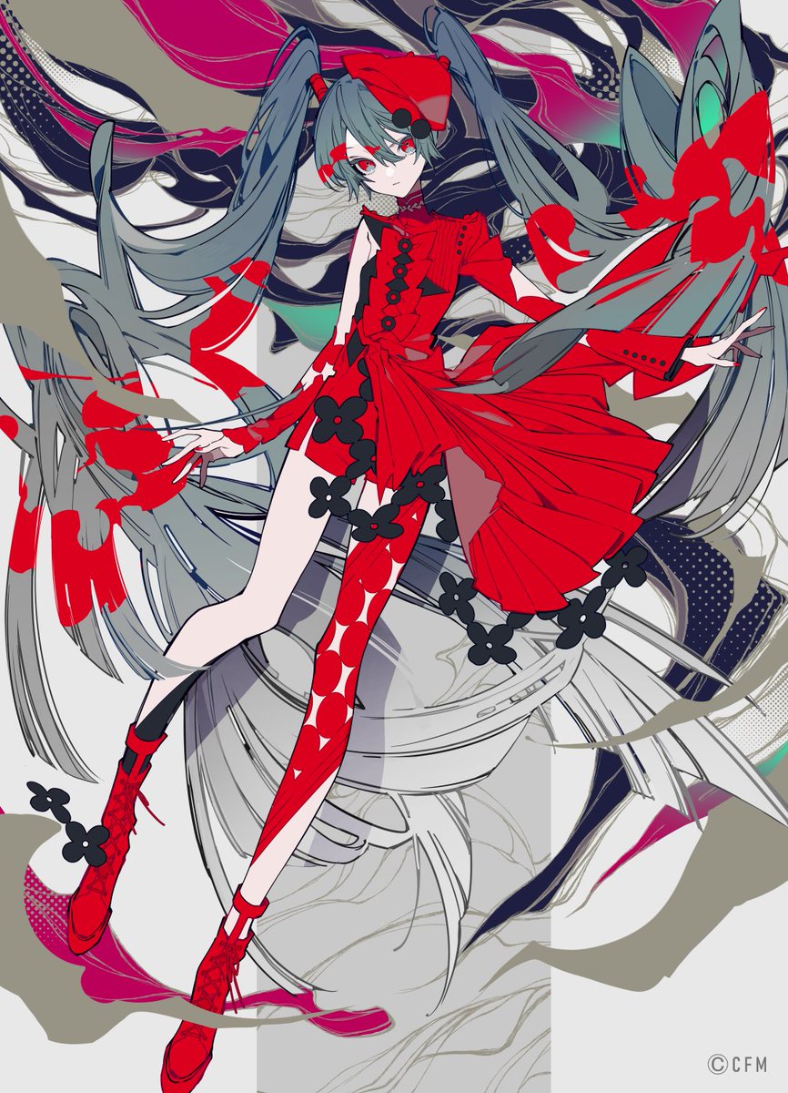 初音ミクの現代アート展「ART OF MIKU」アートミクのビジュアルを描か