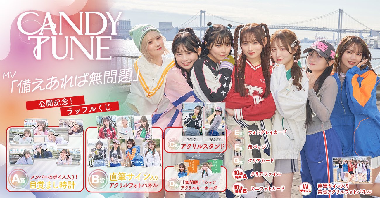 きゃんちゅーcandytune アクリルパネル全員集合サイン入り