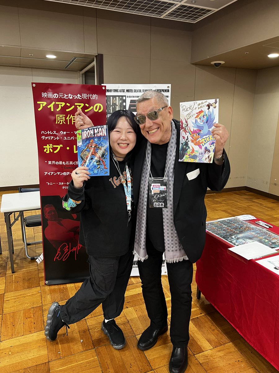 アイアンマン原作者 ボブ・レイトンさんに5/11お会いして サイン書いて