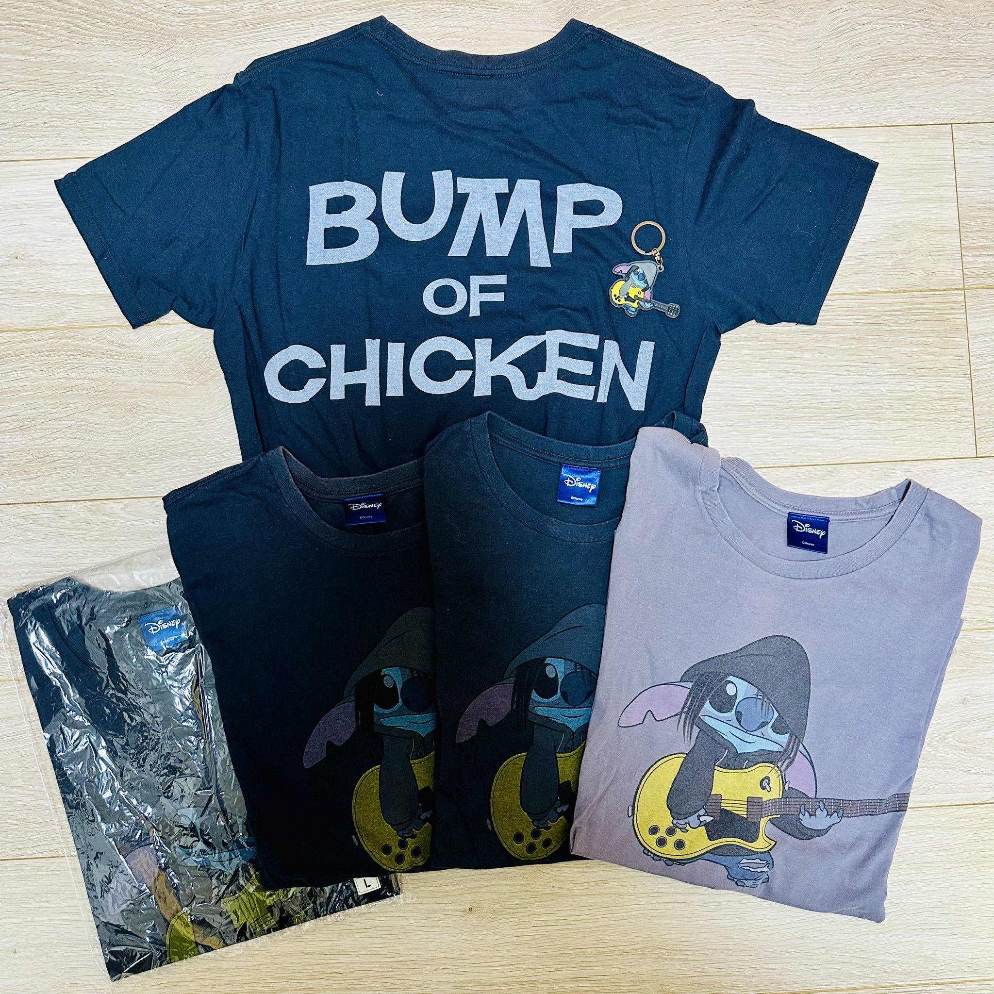 コラボ 良品□BUMP OF CHICKEN ディズニー□スティッチ Tシャツ BUMP