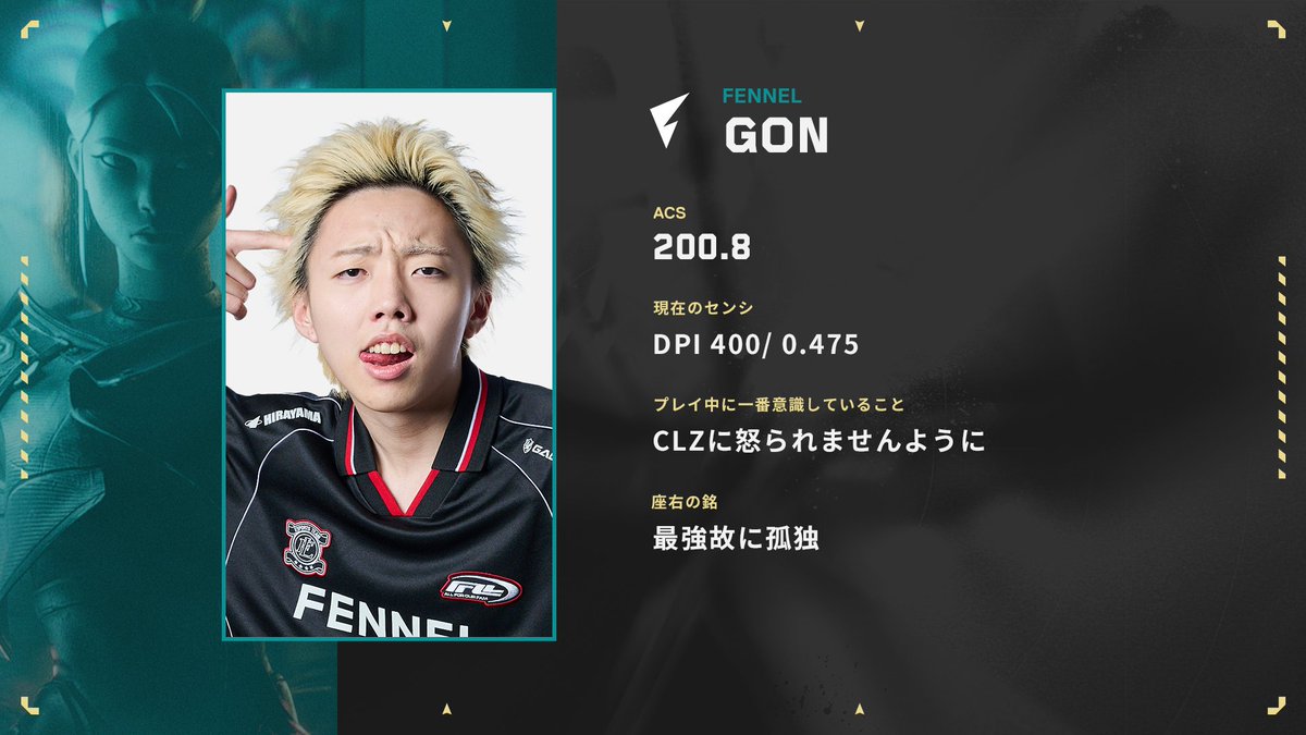 VCJ プレイヤーカード FENNEL GON 入場特典（ホロサイン入り） VCJ