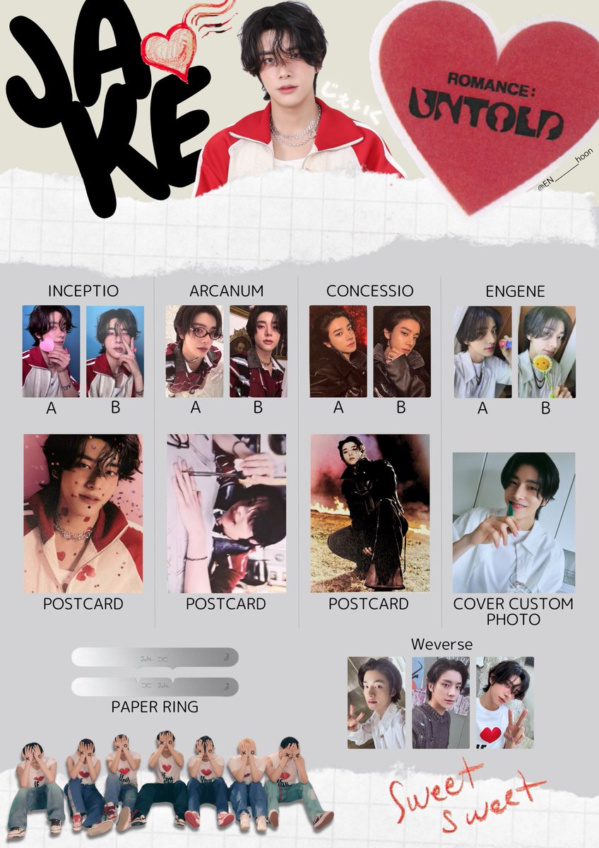 ENHYPEN ジェイク トレカセット 🍥⸝꙳ ⁡ ENHYPEN 2nd Studio Album