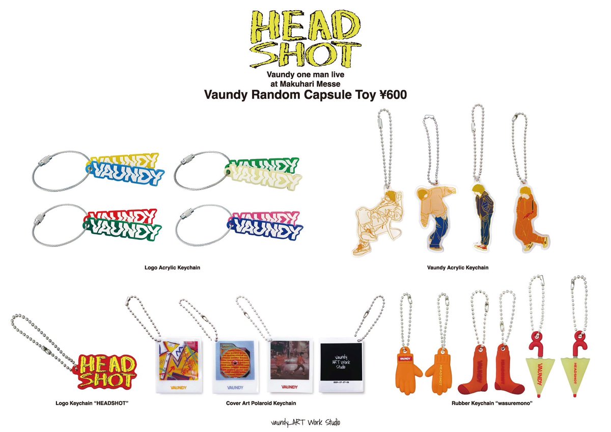 Vaundy ART Work Studio live キーホルダー 東京公演 vaundy VAWS