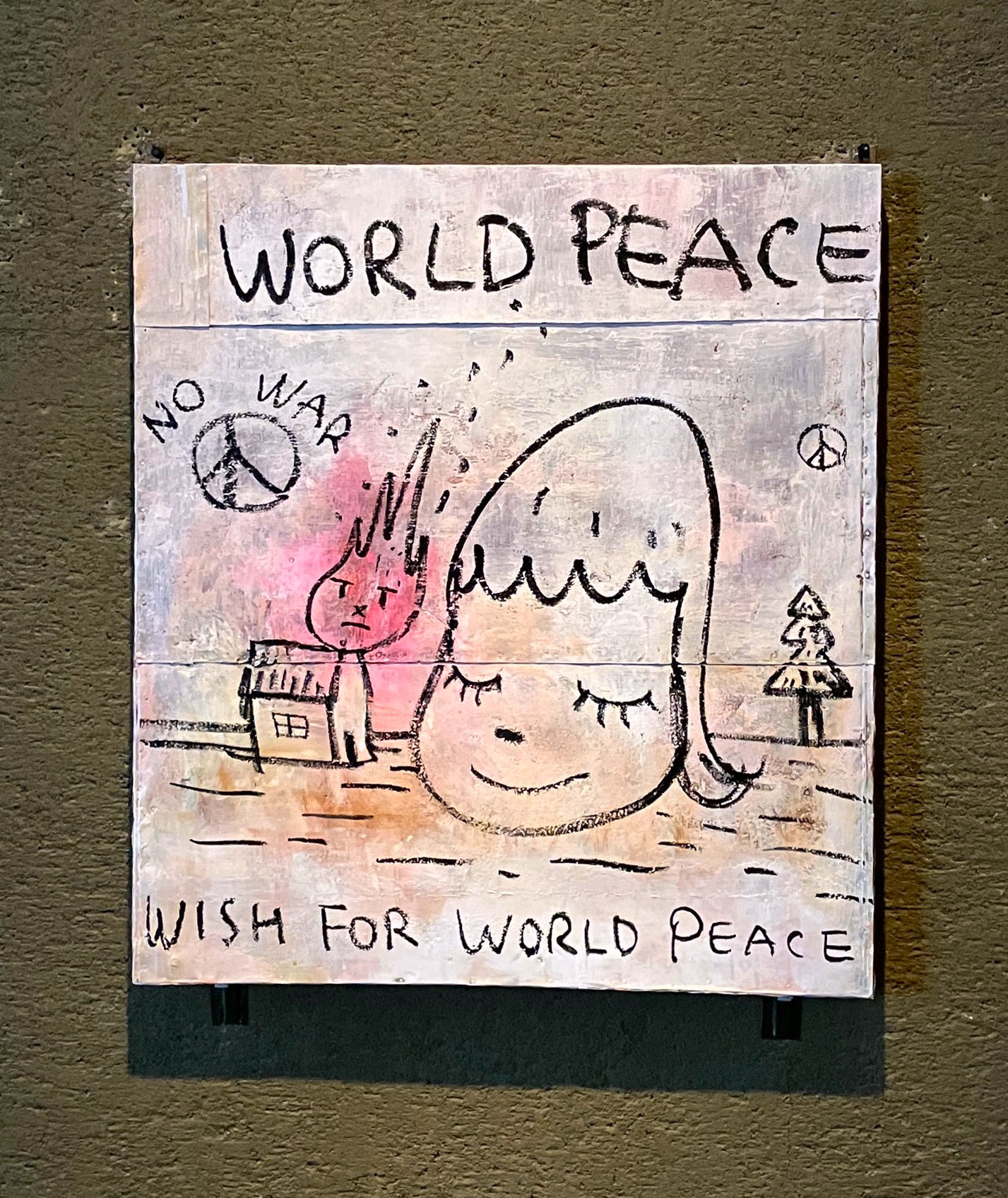 限定】奈良美智 証明あり ダラス美術館 額装込み yoshitomo nara