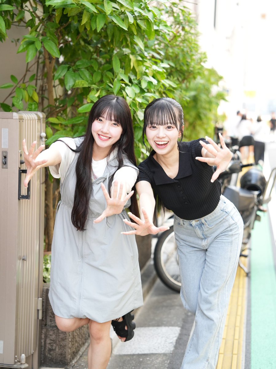 遭遇、川本笑瑠＆増田彩乃🟠🔵 #片足なくなるシリーズ(?) #CUTIESTREET