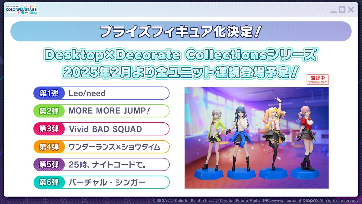 🎊グッズ情報🎊 セガプライズオリジナルブランド Desktop×Decorate