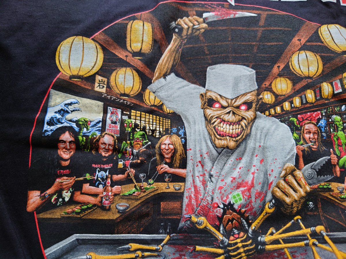 IRON MAIDEN アイアン・メイデン KANJIメッシュTシャツ 日本公演