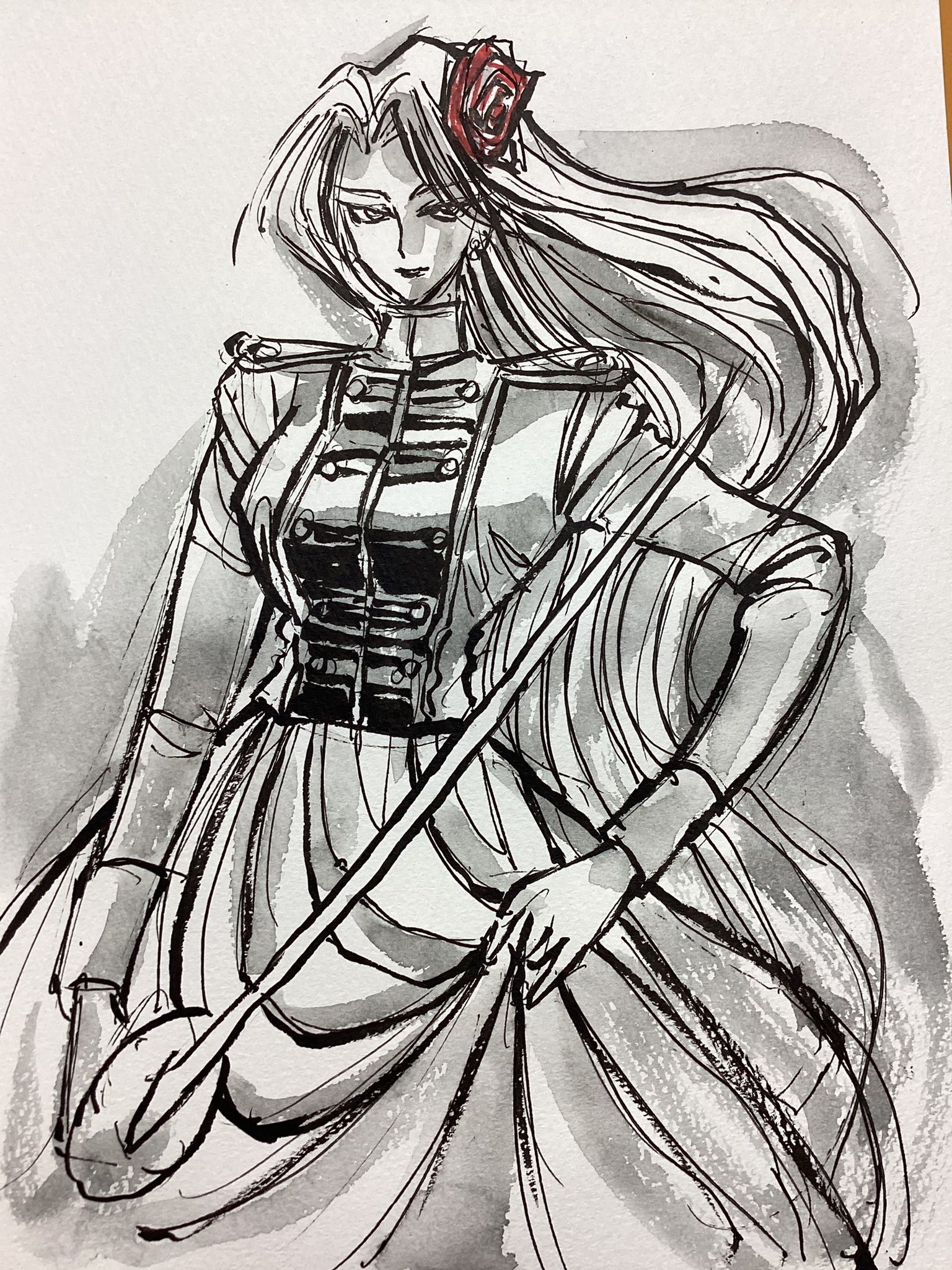 ゴーストアンドレディ デオン グレイ フロー 複製原稿 原画展 黒博物館