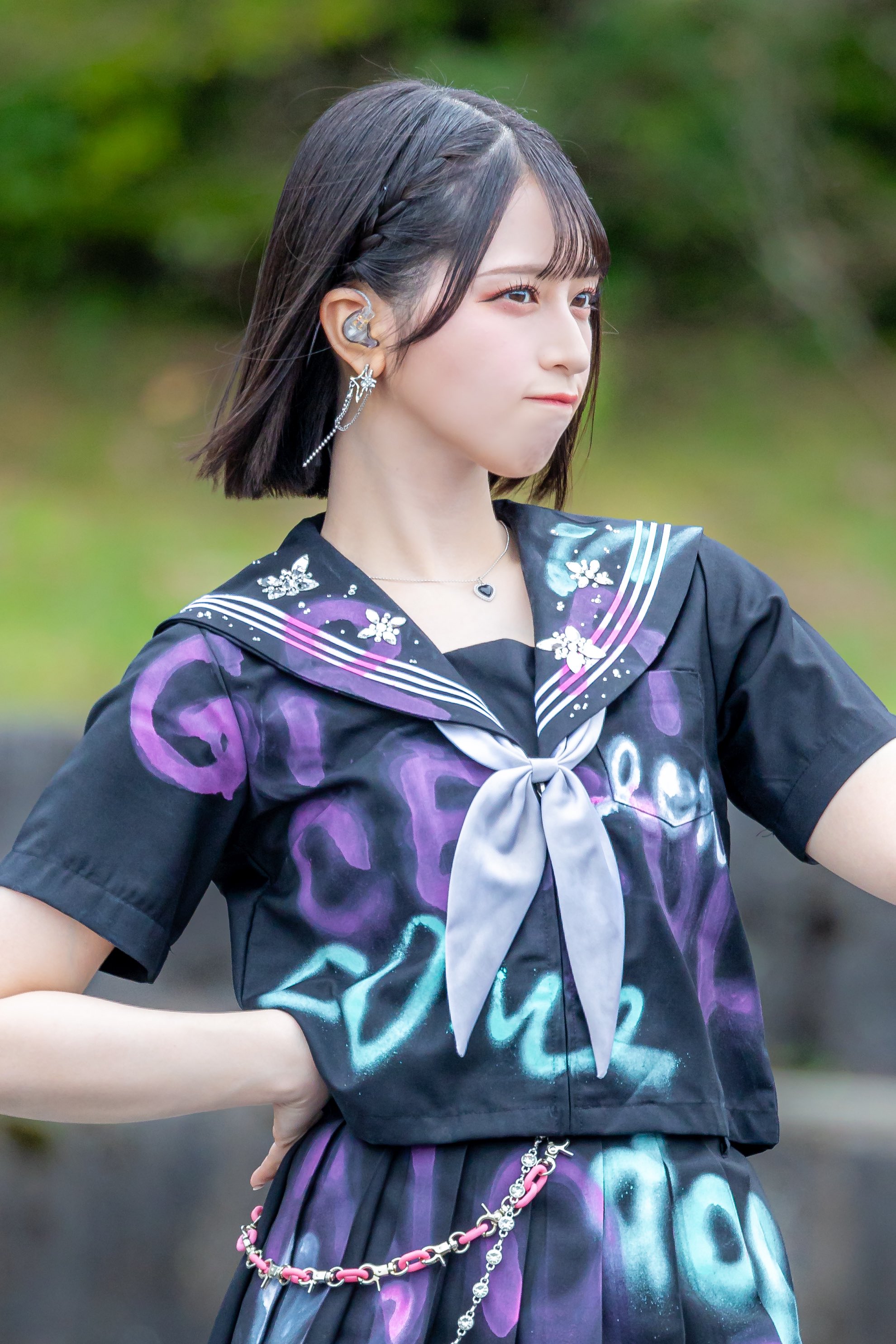 イコラブ 佐々木舞香 生写真 直筆 ヨリ 黒衣装 イコラブ 佐々木舞香 生