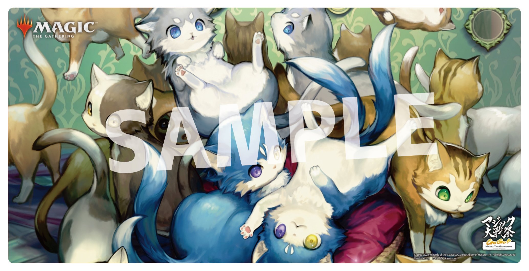 MTG マジック大戦祭プレイマット チョコボ モーグリ セット MTG