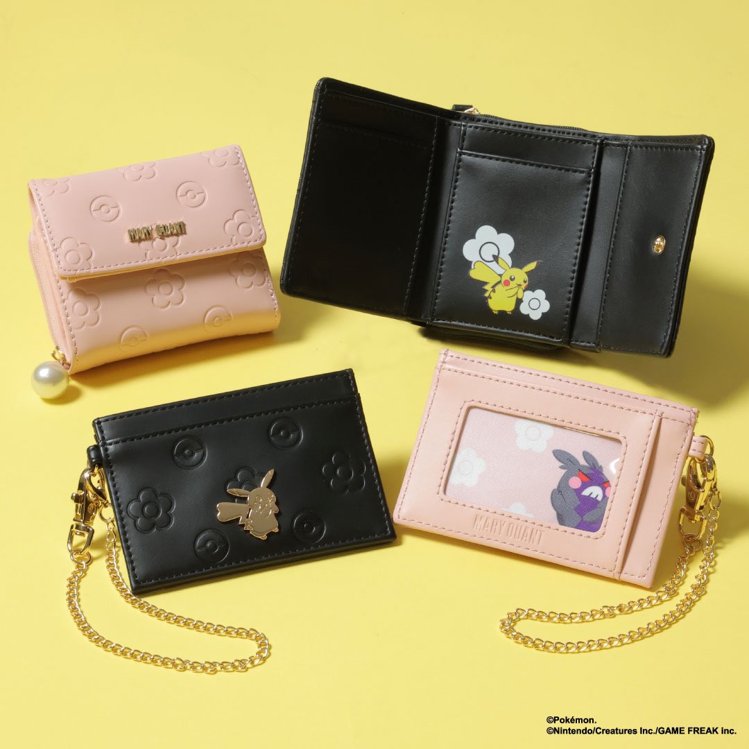 MARY QUANT 三つ折り財布 ピンク ポケモンコラボ MARY QUANT 三つ折り